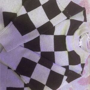 NWT Moon & Madison Ribbed Knit Sweater in Gray and Black